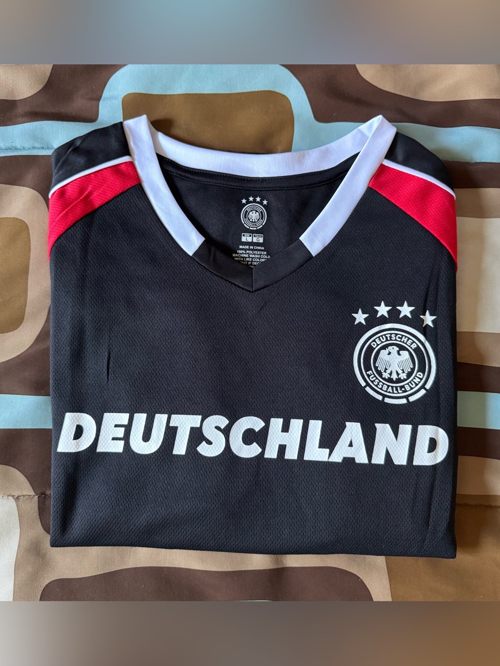 New Icon Sports Germany Game Day Soccer Jersey - Black - Size L